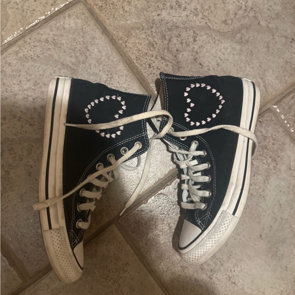 Womens Converse 8.5 Black High-Top Sneakers